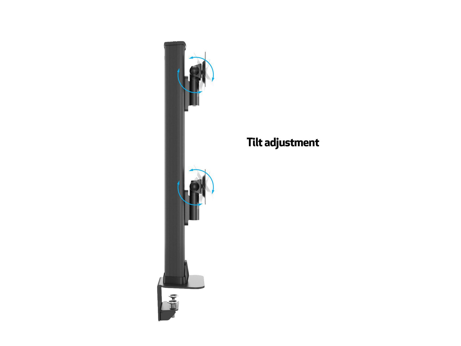 Multibrackets M VESA Deskmount HD Dual Vertical Monitor Arm for 32"–57" Ultrawide Monitors | 7350105210556