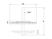 Multibrackets M VESA Deskmount Officeline Grommet Base for 15"-32" Monitors | 7350073735303 Mount Accessories Multibrackets
