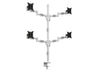 Multibrackets M VESA Deskmount Officeline Quad Monitor Arm for 15"–30" Monitors | 7350073735587