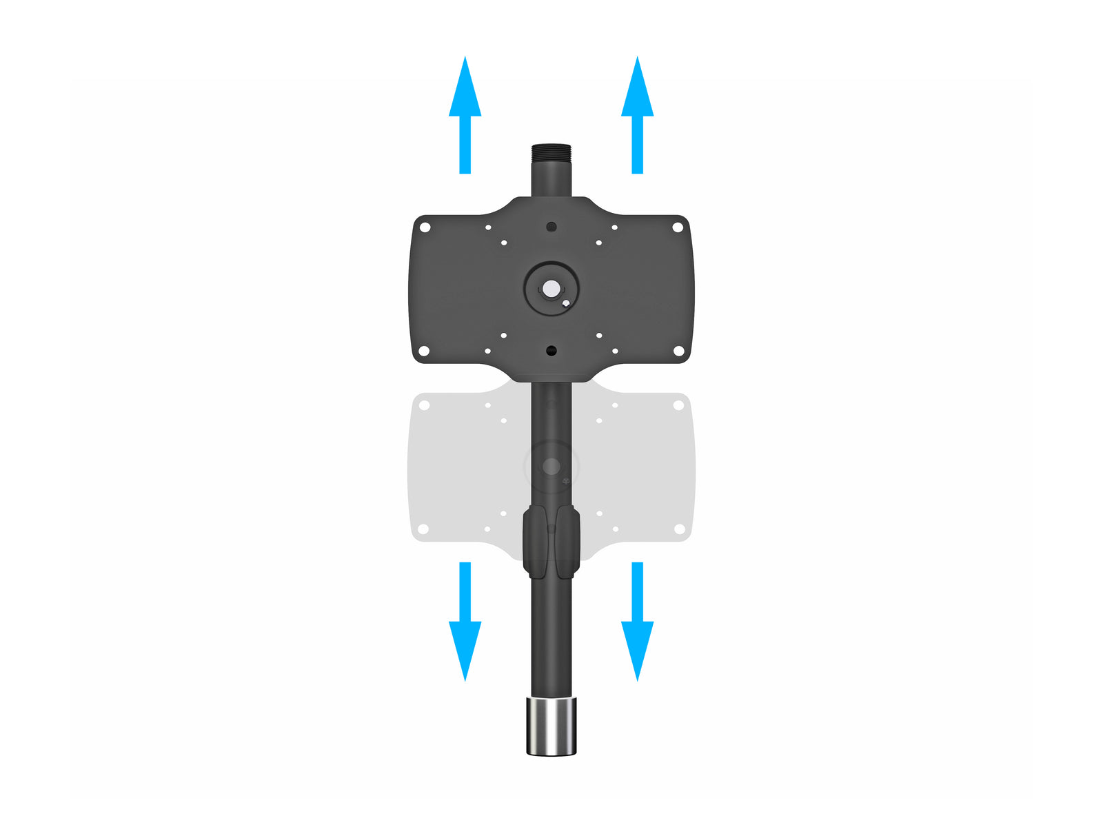 Multibrackets M VESA Desktopmount Single Stand Expansion Kit for 24"–34" Monitors | 7350022737402