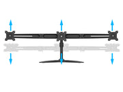 Multibrackets M VESA Desktopmount Triple Monitor Stand for 15"–24" Monitors | 7350022734999