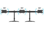 Multibrackets M VESA Desktopmount Triple Monitor Stand for 24"–32" Monitors | 7350073731312