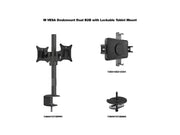 Multibrackets M VESA Dual B2B Lockable Tablet & Monitor Mount for 7"-14.6" | 7350105212819 Tablet Mount Multibrackets