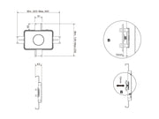 Multibrackets M VESA Dual B2B Lockable Tablet & Monitor Mount for 7"-14.6" | 7350105212819 Tablet Mount Multibrackets