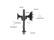 Multibrackets M VESA Dual B2B Lockable Tablet & Monitor Mount for 7"-14.6" | 7350105212819 Tablet Mount Multibrackets