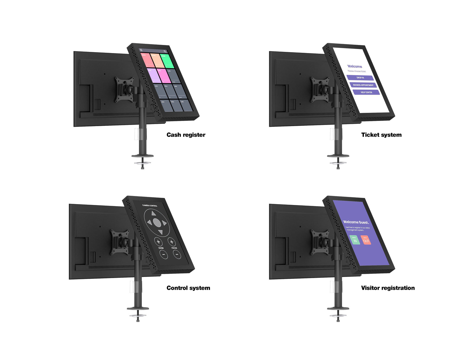 Multibrackets M VESA Dual B2B Mount for Samsung QB13R & QB13R-T | 7350105212802 Tablet Mount Multibrackets
