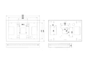 Multibrackets M VESA Dual B2B Mount for Samsung QB13R & QB13R-T | 7350105212802 Tablet Mount Multibrackets