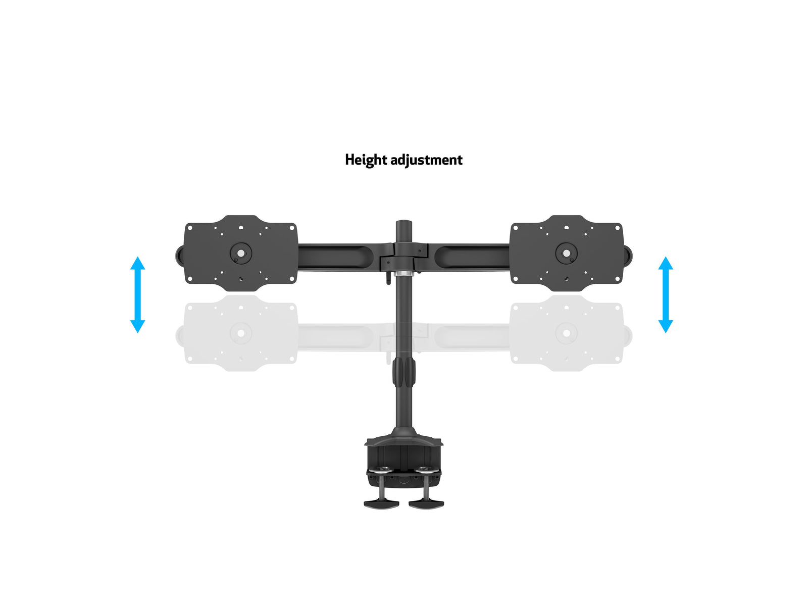 Multibrackets M VESA Dual Desk Clamp Monitor Mount for 24"–34" Monitors | 7350105210365