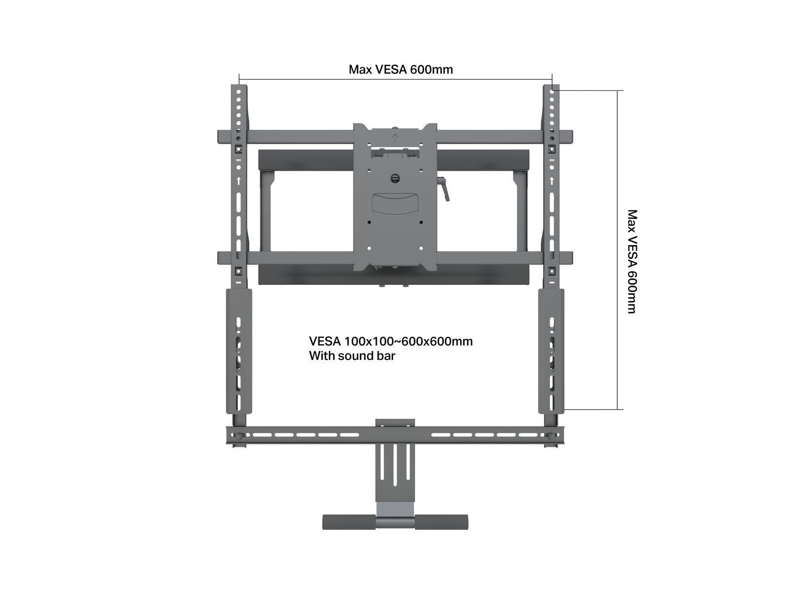Multibrackets M VESA Extension Kit 200mm for VESA up to 800mm | 7350105219979