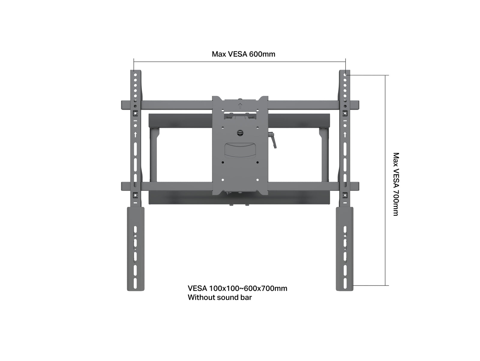 Multibrackets M VESA Extension Kit 200mm for VESA up to 800mm | 7350105219979