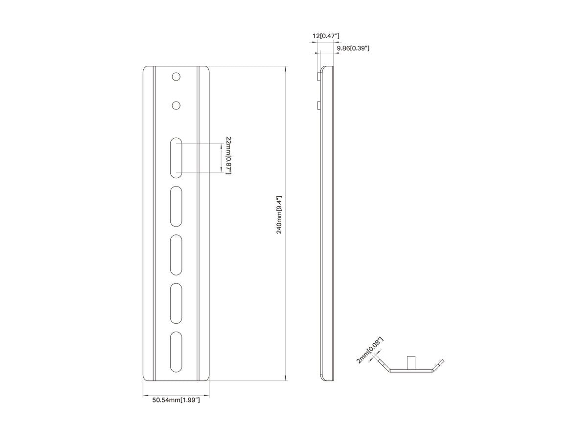 Multibrackets M VESA Extension Kit 200mm for VESA up to 800mm | 7350105219979
