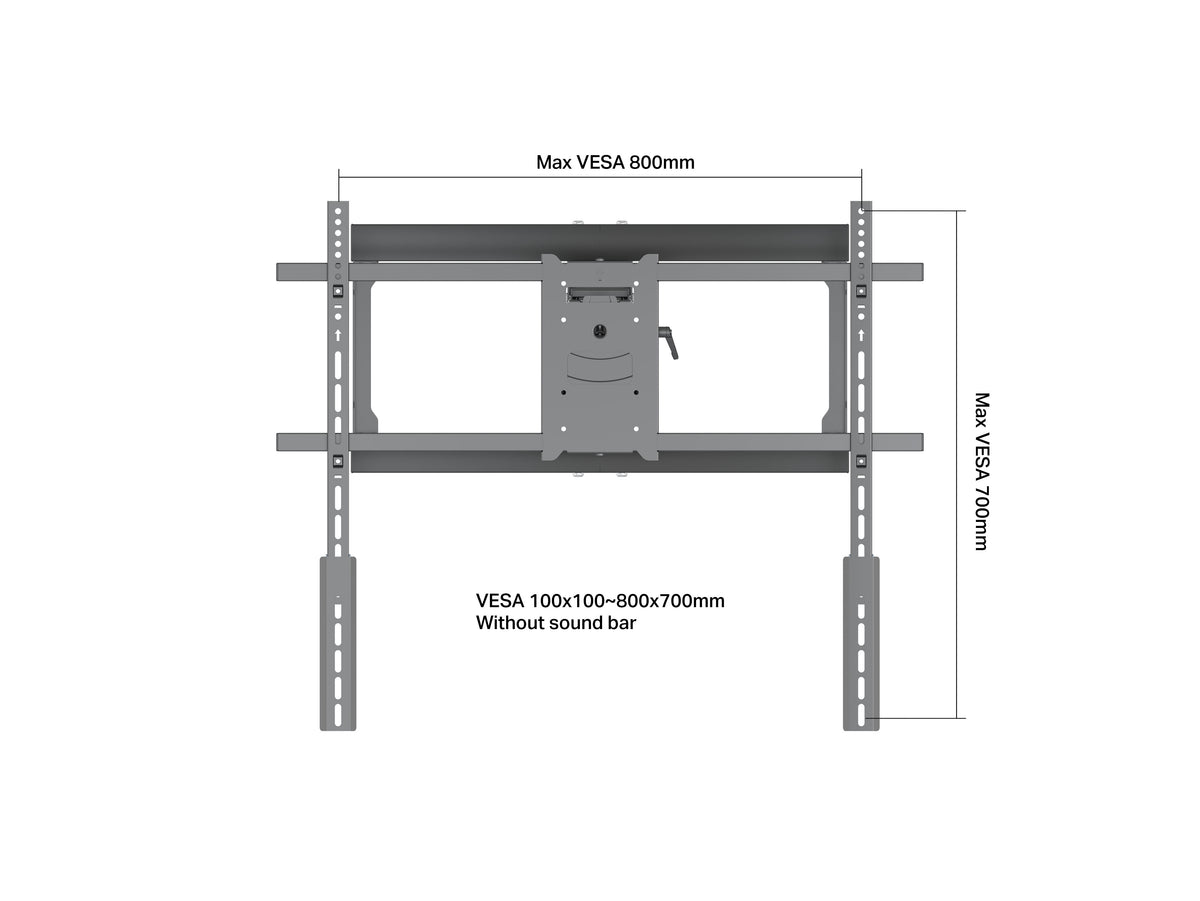 Multibrackets M VESA Extension Kit 200mm for VESA up to 800mm | 7350105219979