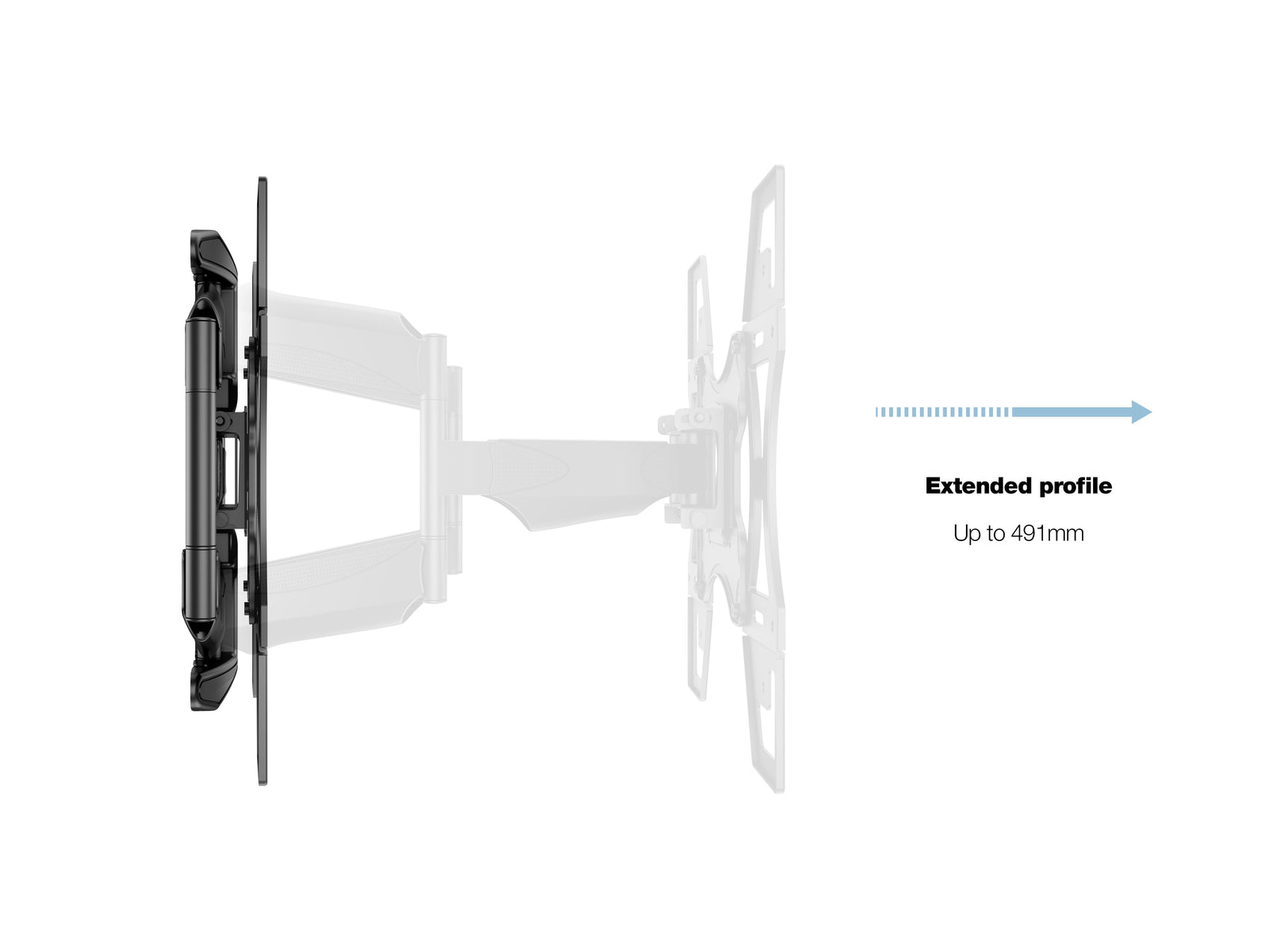 Multibrackets M VESA Flexarm Dual Full Motion Wall Mount for 40"–70" Screens | 7350073735266