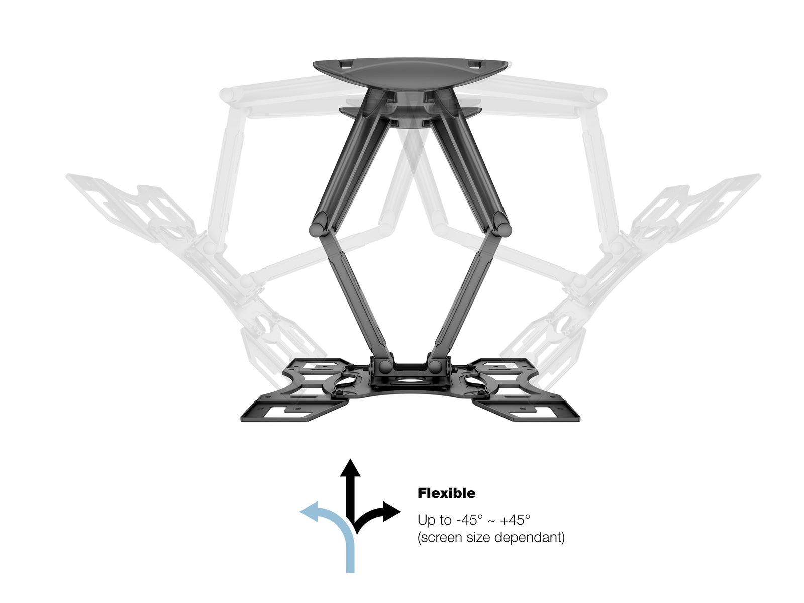 Multibrackets M VESA Flexarm Dual Full Motion Wall Mount for 40"–70" Screens | 7350073735266
