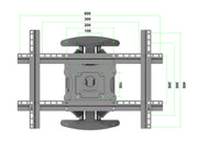 Multibrackets M VESA Flexarm Full Motion Dual Portrait Wall Mount for 40"–70" Screens | 7350105212314 Wall Mount Bracket Multibrackets