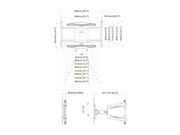 Multibrackets M VESA Flexarm Full Motion Portrait Wall Mount for 32"–55" Screens | 7350105212307 Wall Mount Bracket Multibrackets
