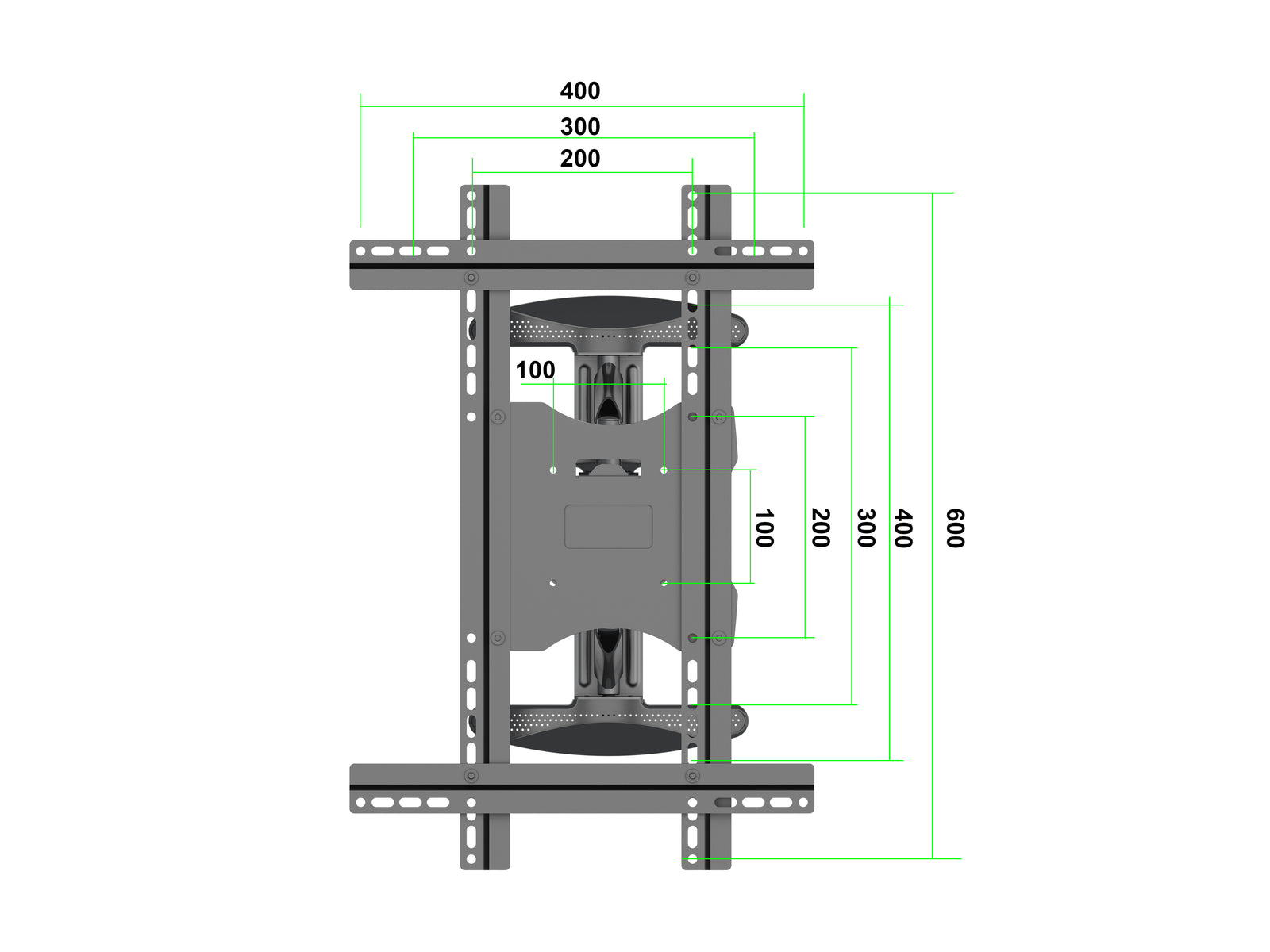 Multibrackets M VESA Flexarm Full Motion Portrait Wall Mount for 32"–55" Screens | 7350105212307 Wall Mount Bracket Multibrackets