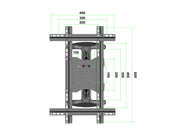 Multibrackets M VESA Flexarm Full Motion Portrait Wall Mount for 32"–55" Screens | 7350105212307 Wall Mount Bracket Multibrackets