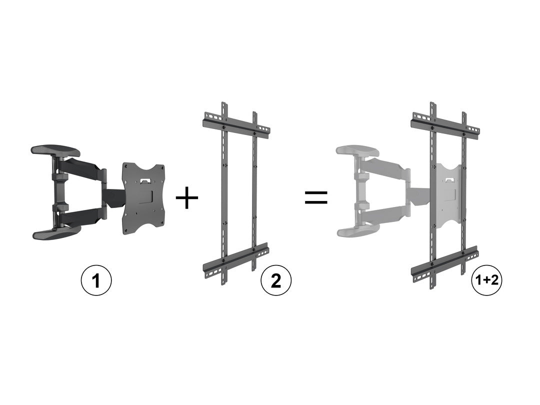 Multibrackets M VESA Flexarm Full Motion Portrait Wall Mount for 32"–55" Screens | 7350105212307 Wall Mount Bracket Multibrackets