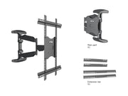 Multibrackets M VESA Flexarm Full Motion Portrait Wall Mount for 32"–55" Screens | 7350105212307 Wall Mount Bracket Multibrackets