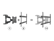 Multibrackets M VESA Flexarm Full Motion Portrait Wall Mount for 32"–55" Screens | 7350105212307 Wall Mount Bracket Multibrackets