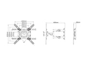 Multibrackets M VESA Flexarm Full Motion Wall Mount for 32"–55" Screens | 7350105210839