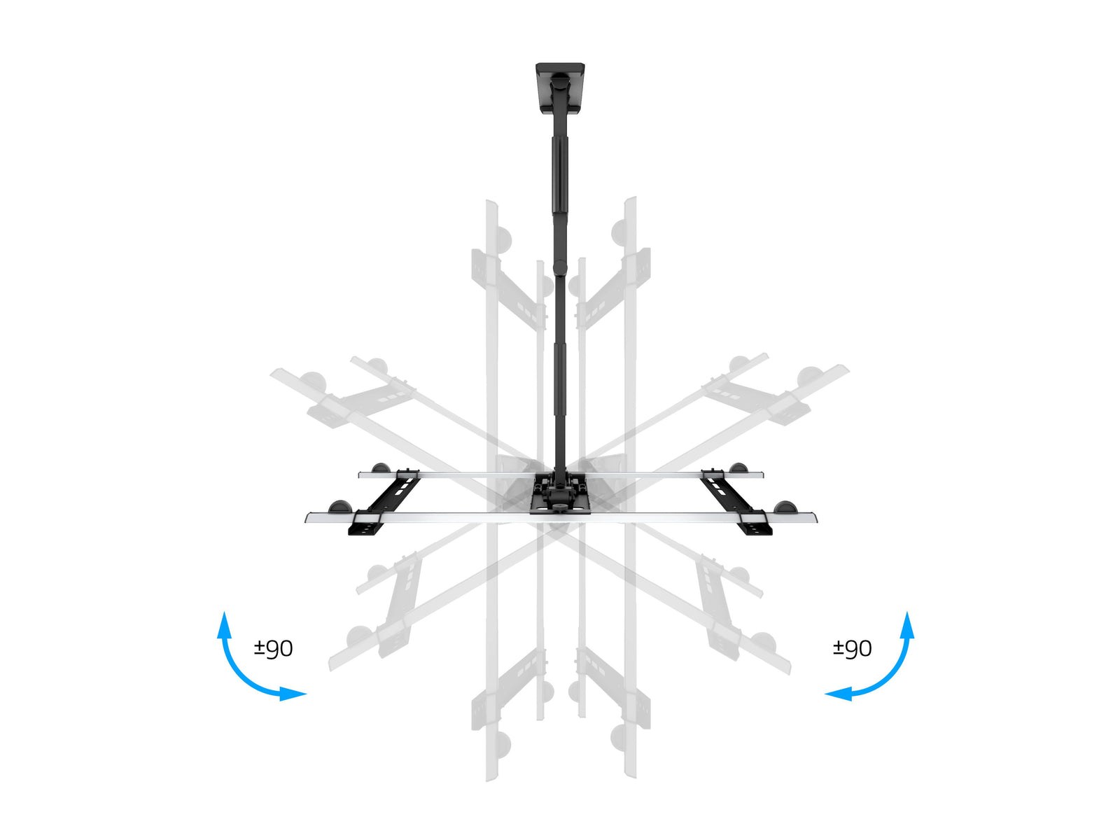 Multibrackets M VESA Flexarm Thin Large Full Motion Wall Mount for 37"–65" Screens | 7350105210143