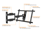 Multibrackets M VESA Flexarm Thin Large Full Motion Wall Mount for 37"–65" Screens | 7350105210143