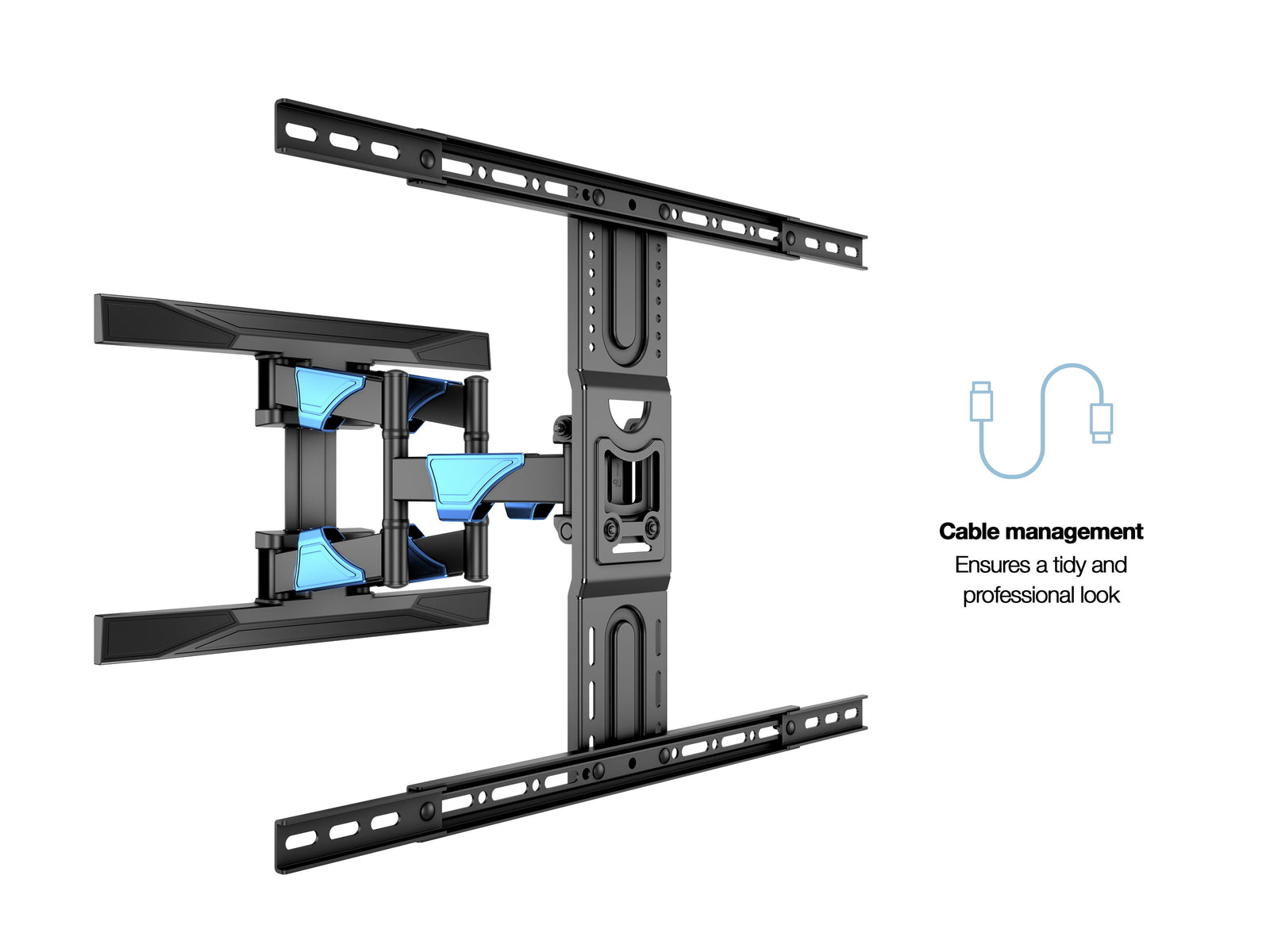 Multibrackets M VESA Flexarm XL Dual Full Motion Wall Mount for 40"–75" Screens | 7350105210402