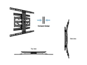 Multibrackets M VESA Flexarm XL Dual Full Motion Wall Mount for 40"–75" Screens | 7350105210402