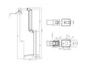 Multibrackets M VESA Full Motion Medical Wall Arm HD for 15"–27" Monitors | 7350073734276 Wall Mount Bracket Multibrackets