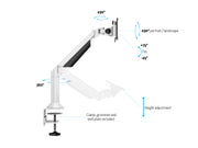 Multibrackets M VESA Gas Lift Arm Basic Monitor Mount for 15"–34" Monitors | 7350022739383