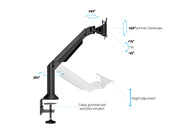Multibrackets M VESA Gas Lift Arm Basic Monitor Mount for 15"–34" Monitors | 7350073732432