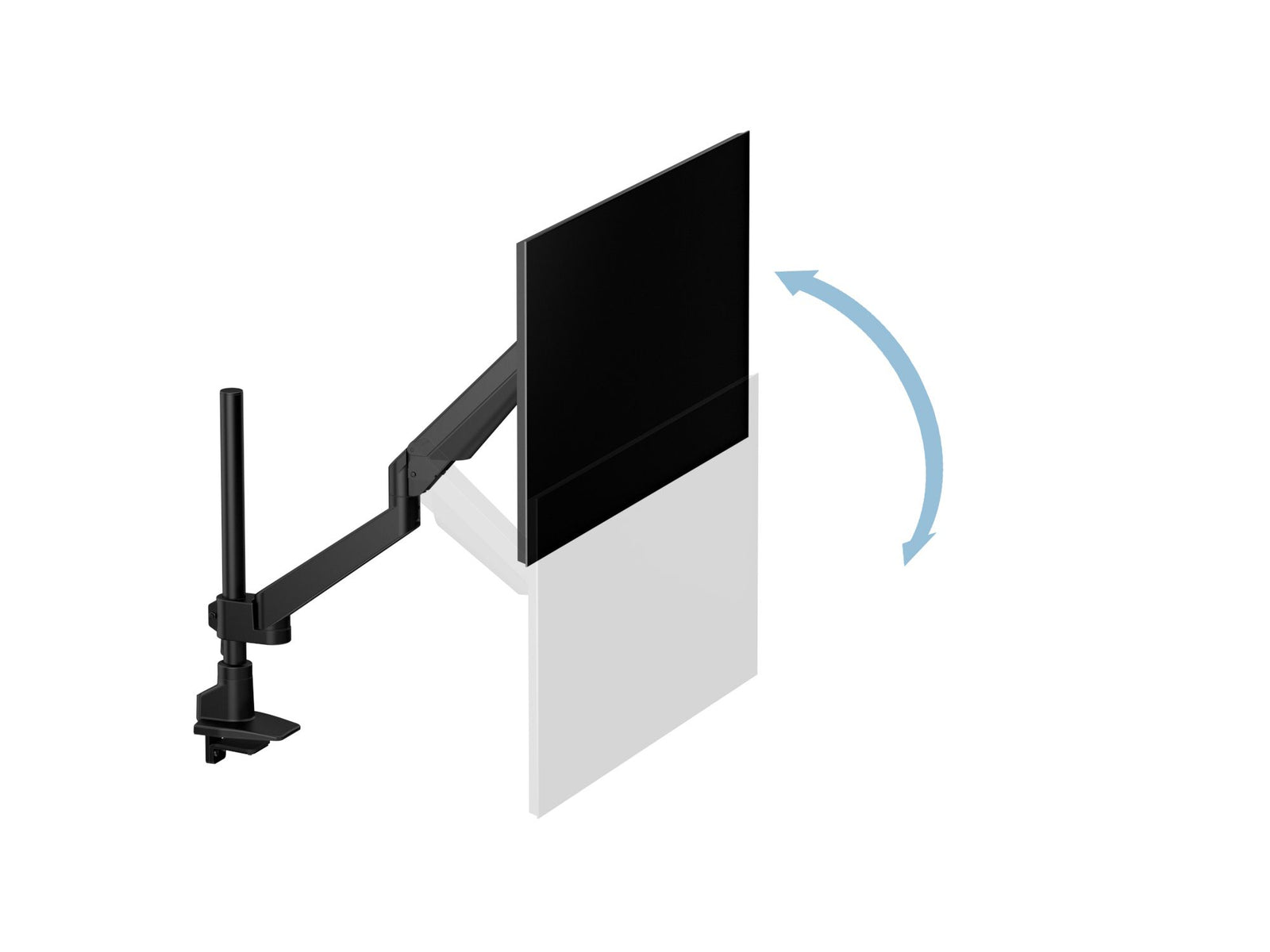 Multibrackets M VESA Gas Lift Arm Basic Single Pole Monitor Mount for 15"–34" Monitors | 7350105214271