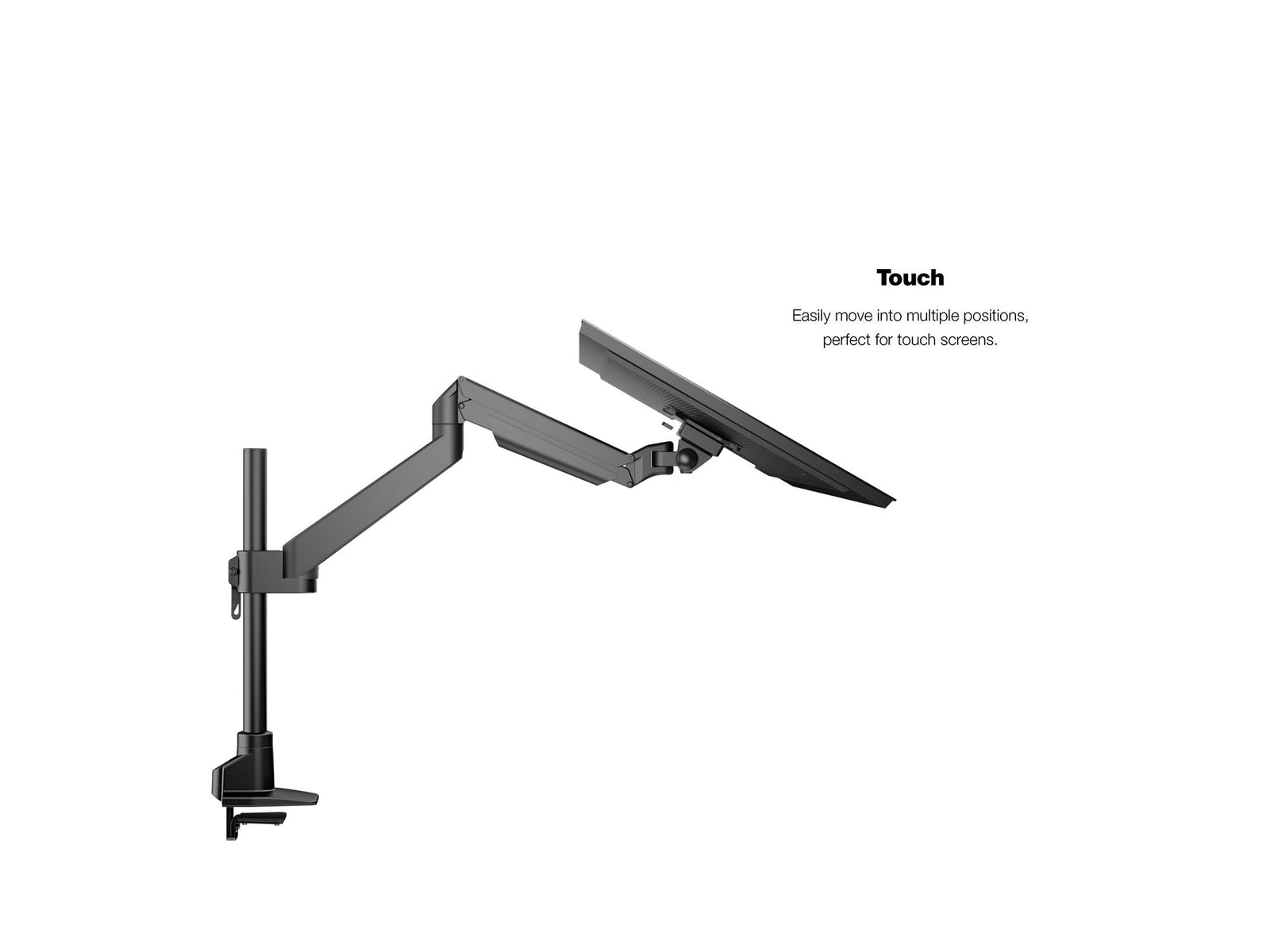 Multibrackets M VESA Gas Lift Arm Basic Single Pole Monitor Mount for 15"–34" Monitors | 7350105214271