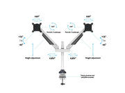 Multibrackets M VESA Gas Lift Arm Dual Monitor Mount for 15"–32" Monitors | 7350022737181