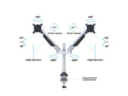 Multibrackets M VESA Gas Lift Arm Dual Monitor Mount for 15"–32" Monitors | 7350022737198