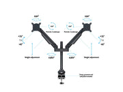Multibrackets M VESA Gas Lift Arm Dual Monitor Mount for 15"–32" Monitors | 7350022737204