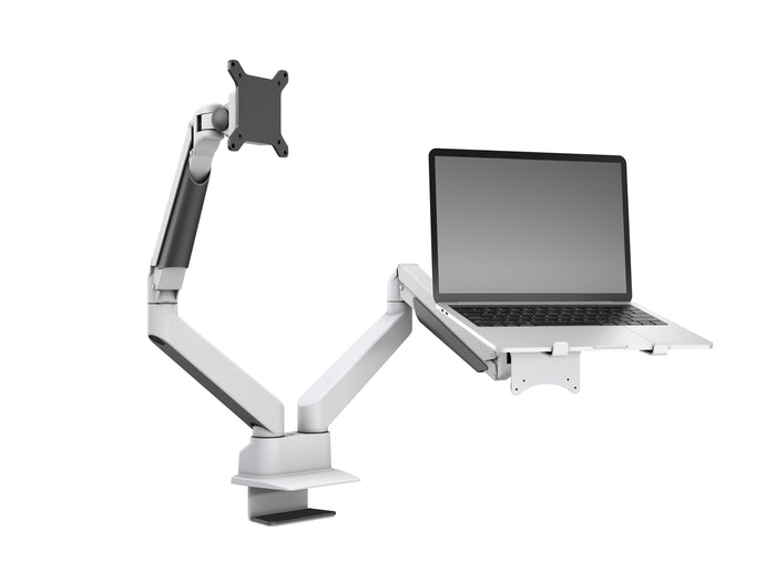 Multibrackets M VESA Gas Lift Arm Dual Monitor & Laptop Mount for 15"–32" Screens | 7350105211898 Monitor Arm Desk Mount Multibrackets