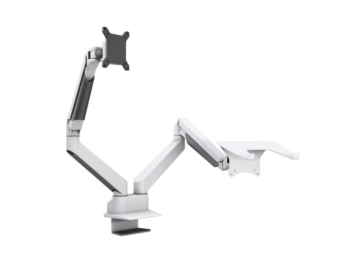 Multibrackets M VESA Gas Lift Arm Dual Monitor & Laptop Mount for 15"–32" Screens | 7350105211898 Monitor Arm Desk Mount Multibrackets