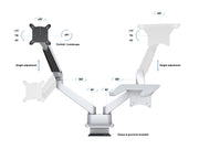 Multibrackets M VESA Gas Lift Arm Dual Monitor & Laptop Mount for 15"–32" Screens | 7350105211904