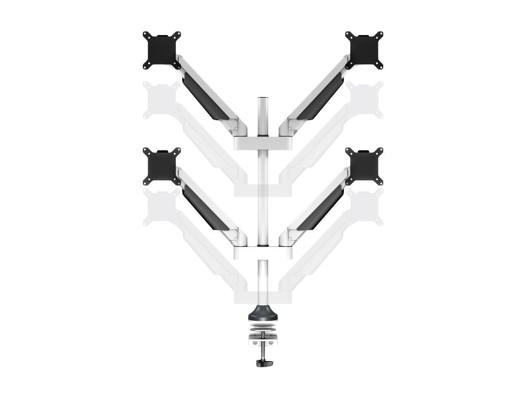 Multibrackets M VESA Gas Lift Arm Quad Monitor Mount for 15"–32" Monitors | 7350022737211