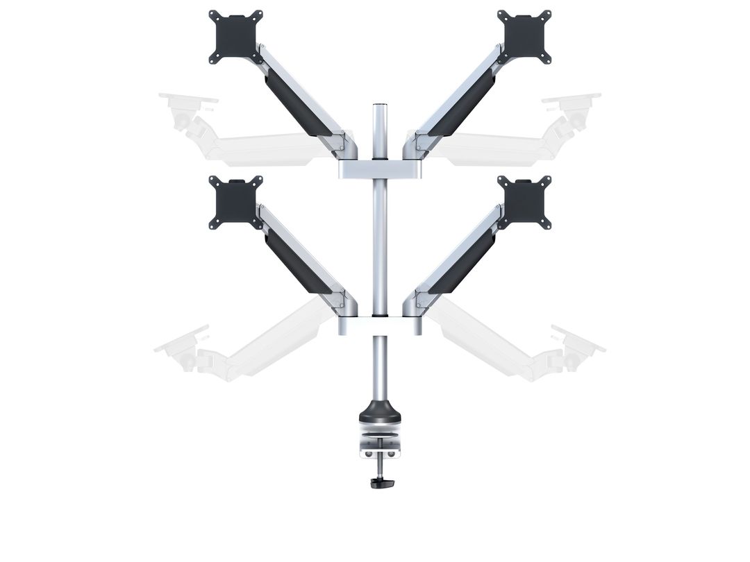 Multibrackets M VESA Gas Lift Arm Quad Monitor Mount for 15"–32" Monitors | 7350022737228