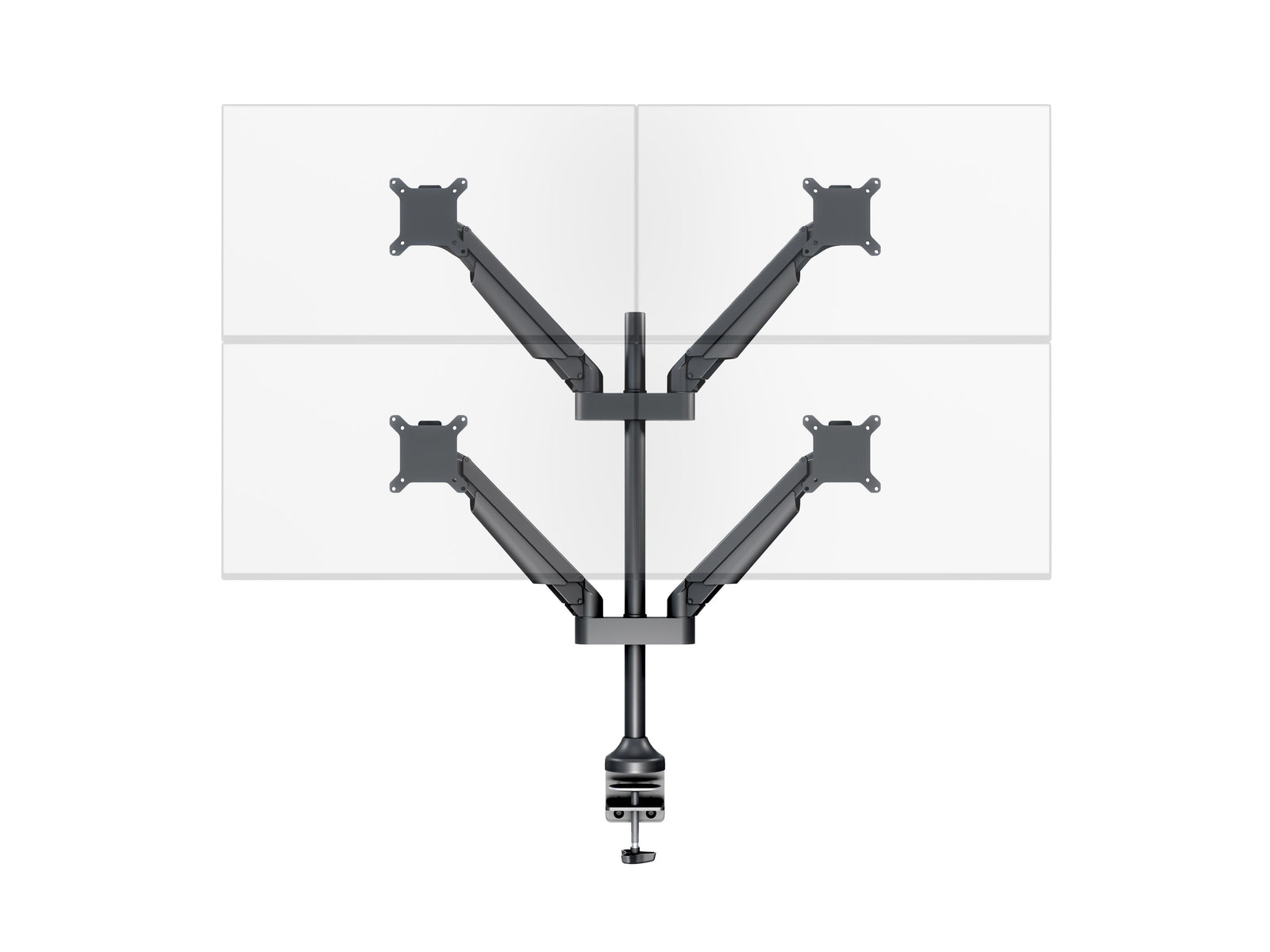 Multibrackets M VESA Gas Lift Arm Quad Monitor Mount for 15"–32" Monitors | 7350022737235