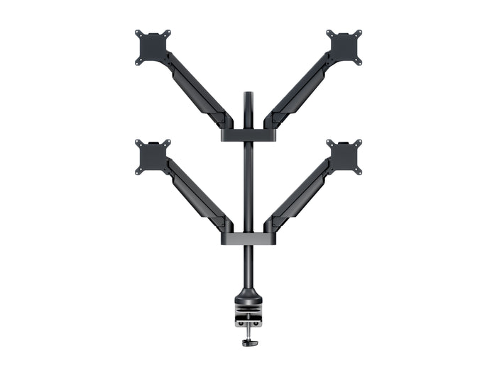 Multibrackets M VESA Gas Lift Arm Quad Monitor Mount for 15"–32" Monitors | 7350022737235 Monitor Arm Desk Mount Multibrackets