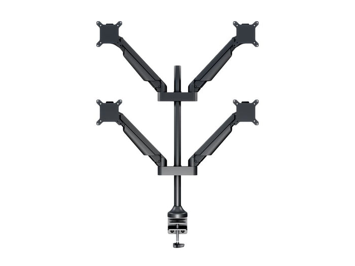 Multibrackets M VESA Gas Lift Arm Quad Monitor Mount for 15"–32" Monitors | 7350073732609 Monitor Arm Desk Mount Multibrackets