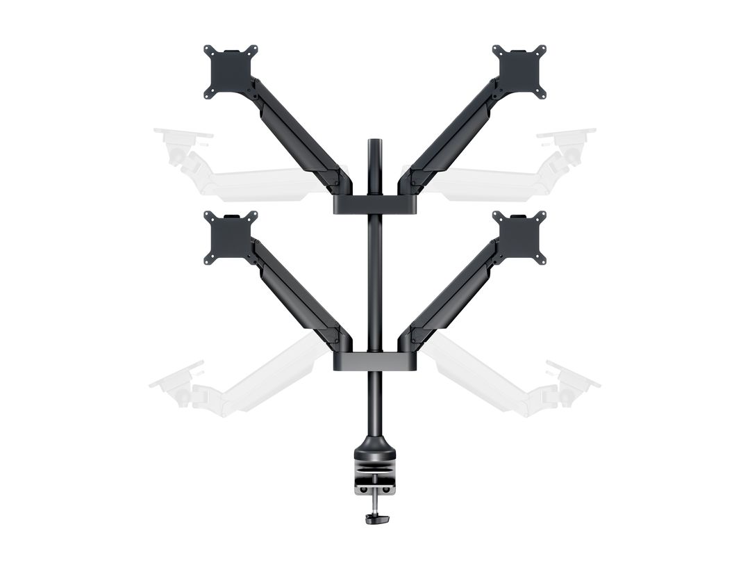 Multibrackets M VESA Gas Lift Arm Quad Monitor Mount for 15"–32" Monitors | 7350073732609