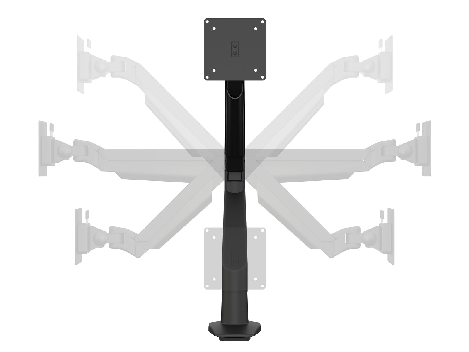 Multibrackets M VESA Gas Lift Arm Single HD Monitor Mount for 15"–34" Monitors | 7350073732449