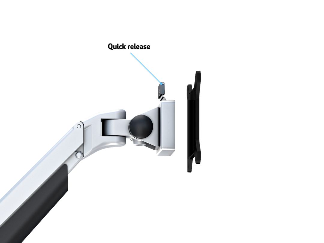 Multibrackets M VESA Gas Lift Arm Single Monitor Mount for 15"–34" Monitors | 7350022737167