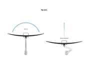 Multibrackets M VESA Gas Lift Arm Single Monitor Mount with Handle for 15"–34" Monitors | 7350105212598